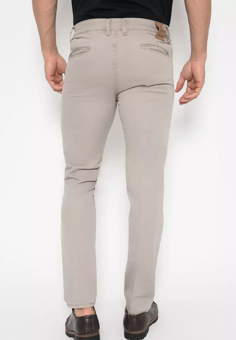 LGS - Celana Panjang Chinos Pria Warna Cream CCT.515.035.003.C