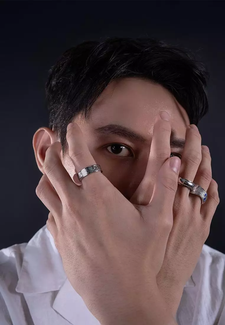 Sleek Large Muonionalusta Inlay Band