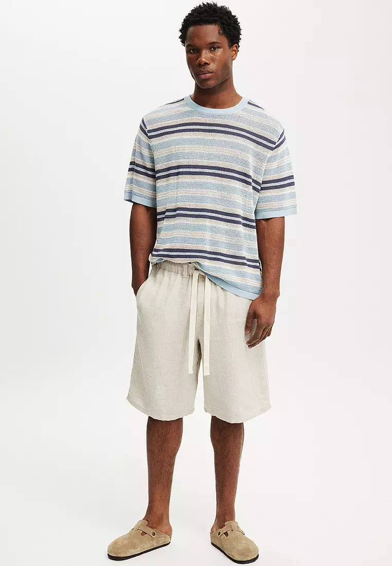 Baggy Linen Shorts