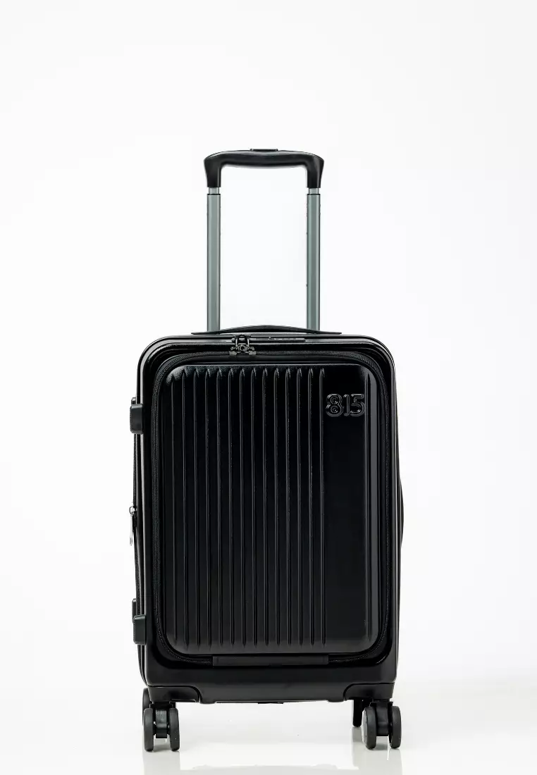 Alpha 3pcs Set 20, 24, 28"  Hard Case Luggage in Black