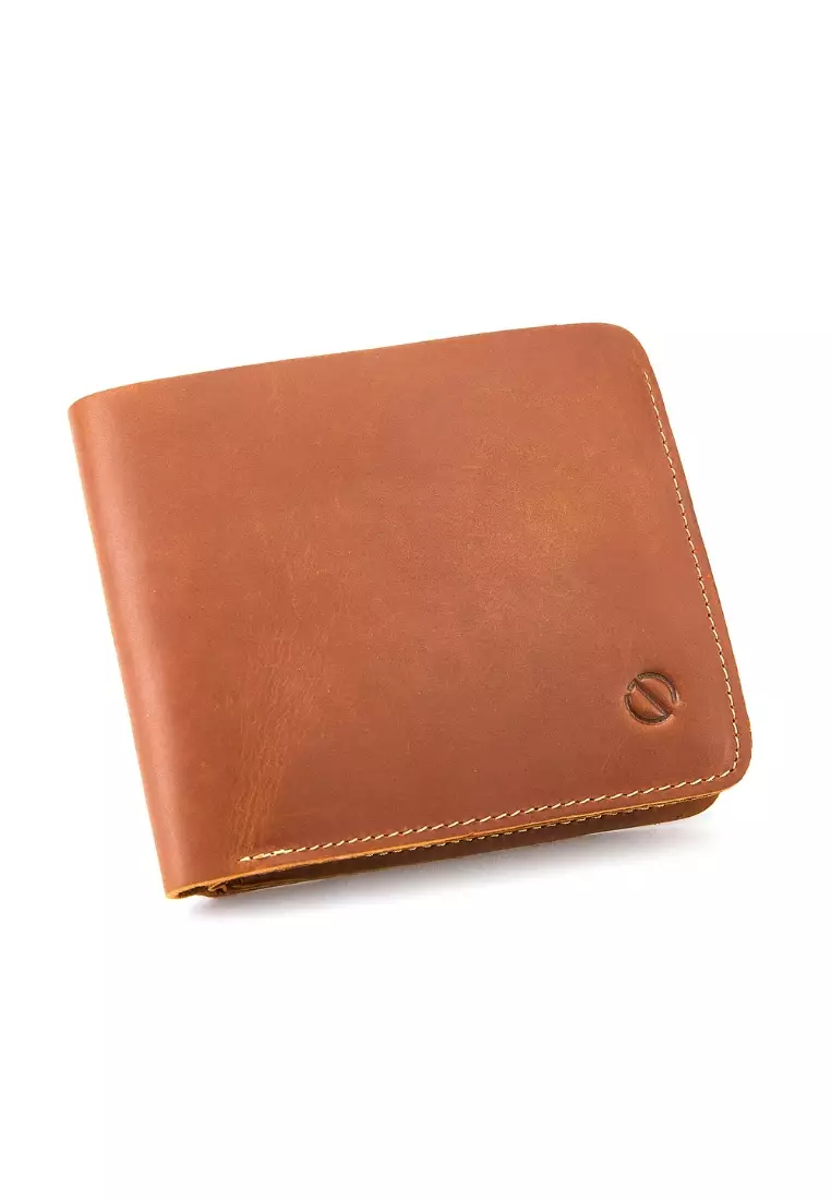 Men’s Crazy Horse Genuine Leather Bifold Wallet – Vintage Minimalist Slim Wallet with Multiple Card Slots JWC 50951