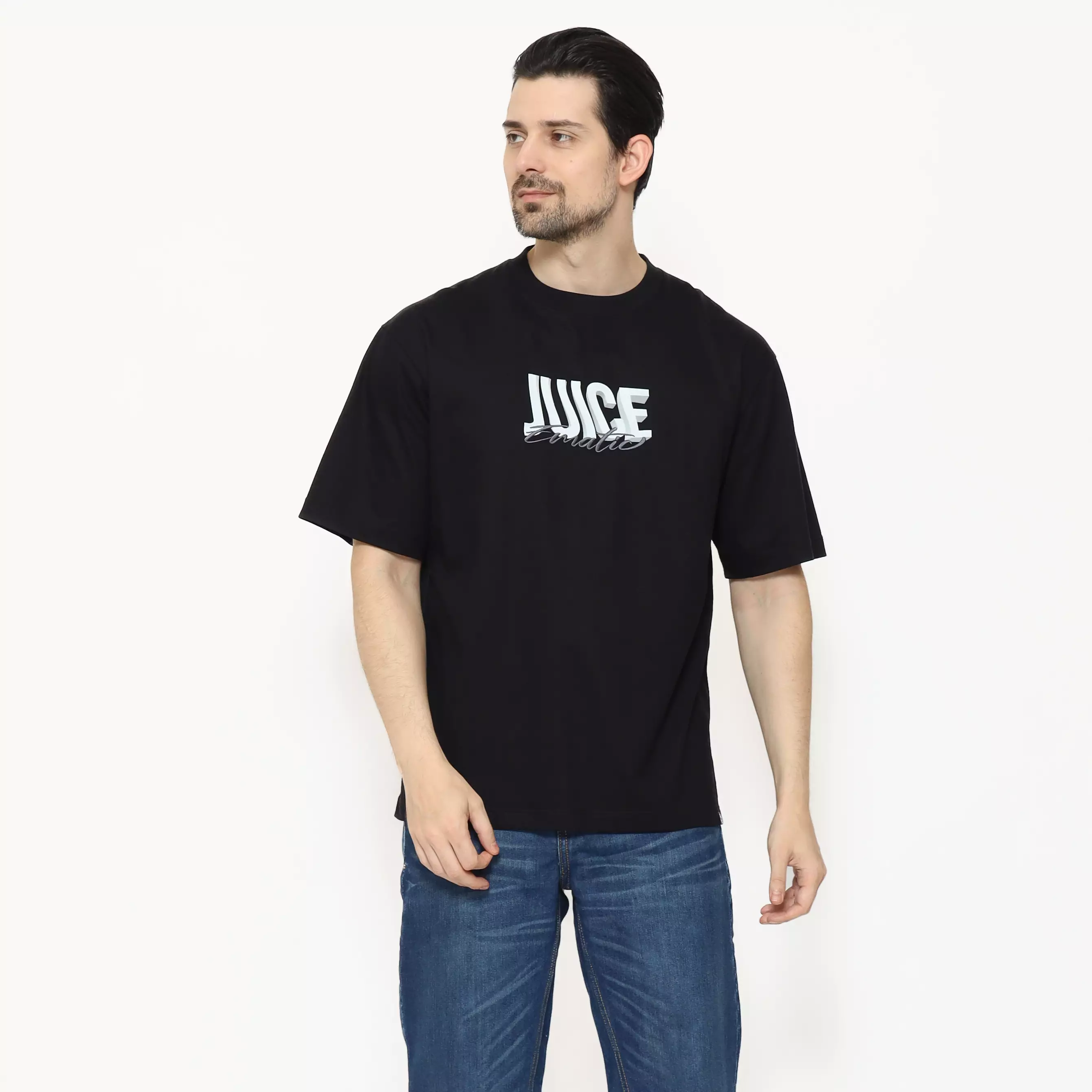 Juice Ematic Kaos lengan pendek Pria Peindre Oversize Planet Surf