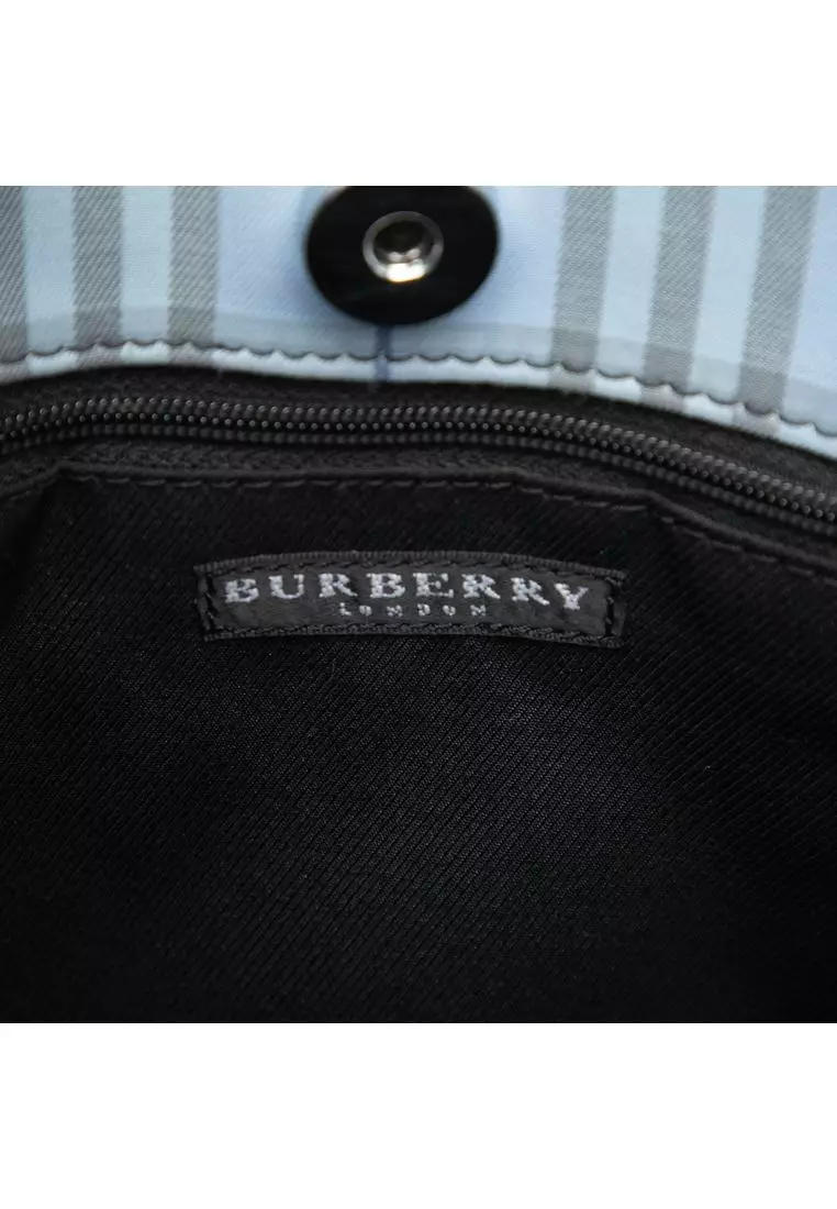 Pre-Loved Burberry House Check Canvas Handbag