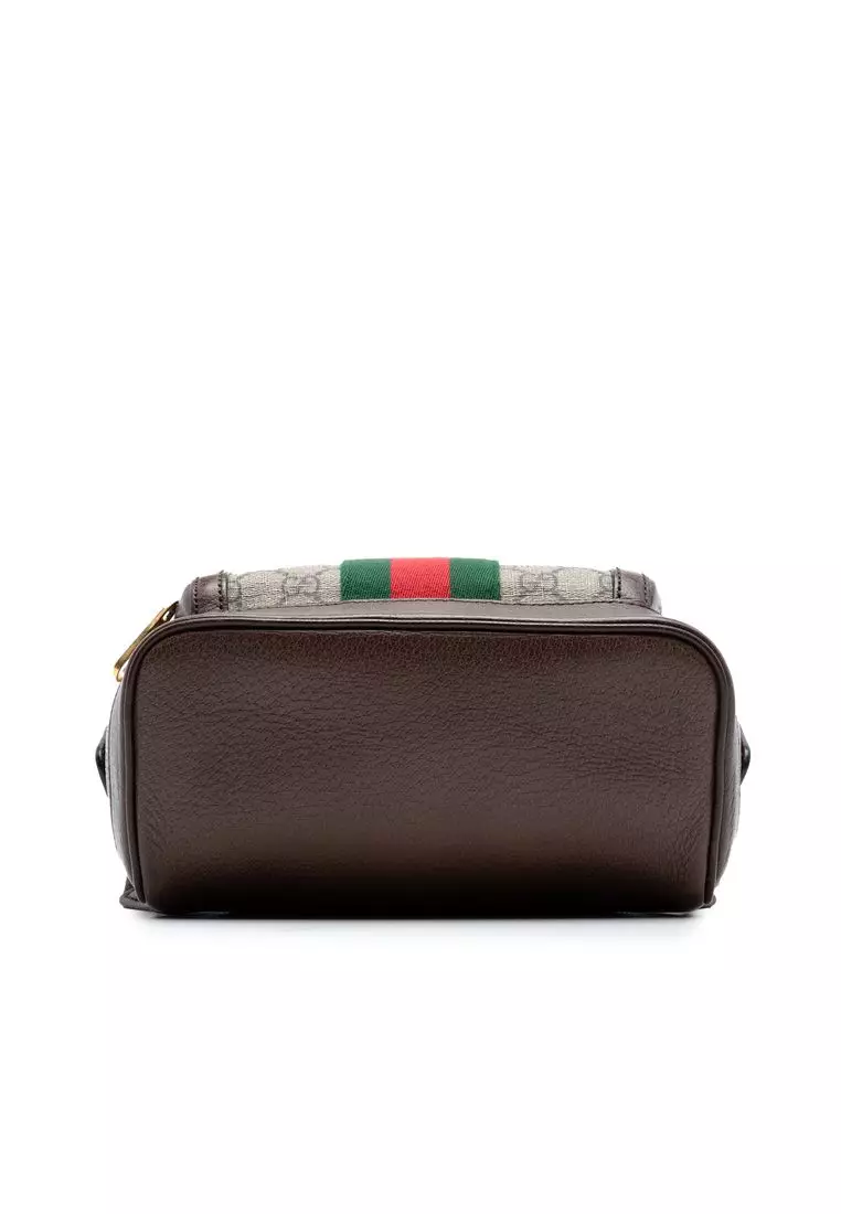 Pre-Loved Gucci Small Gg Supreme Web Ophidia Backpack