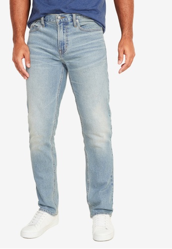 Old Navy blue Straight Built In Flex Light Wash Jeans 3A680AAE586741GS_1