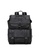Lara black Men's Leather Multi Pockets Backpack Travel Bag - Black BFCBBAC67220B5GS_1