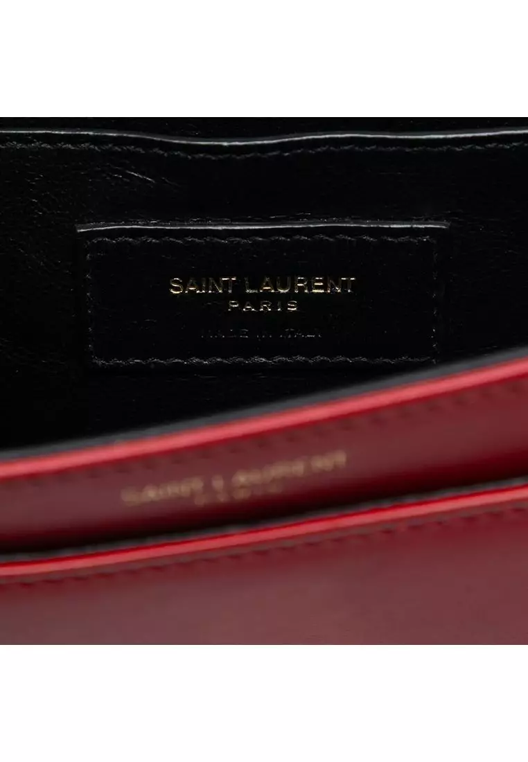 Pre-Loved Saint Laurent Small Calfskin Solferino Satchel In Box