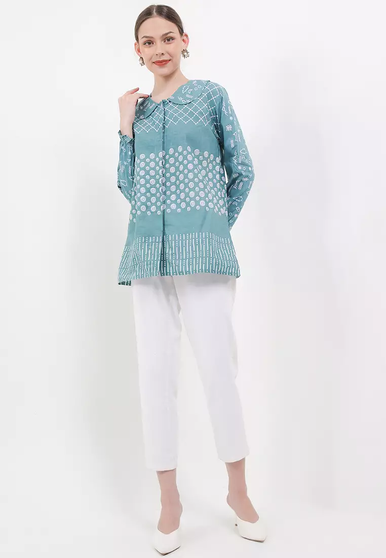 Jaring Blouse Batik Premium Wanita Casual Modern