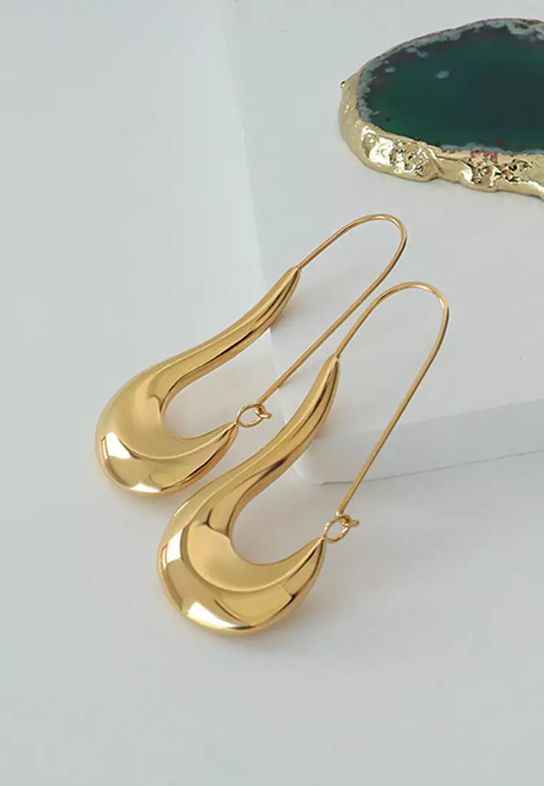 Dakota Chunky Gold Hoop Earrings