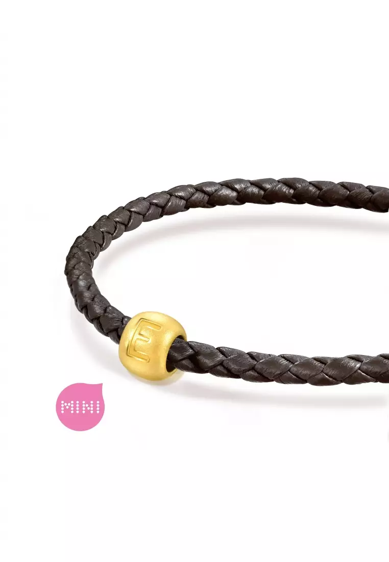 Charme 999 24K Gold Letter E Alphabet Charm 92900C (Bracelet not included)