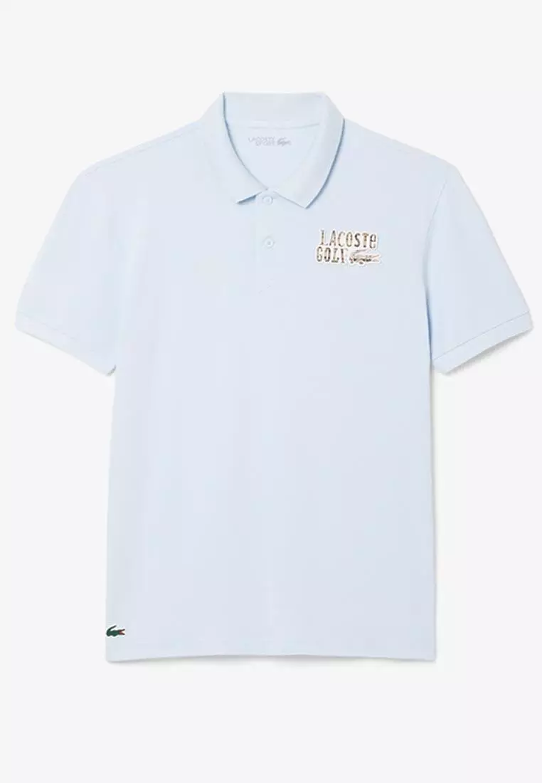 Relaxed Fit Mini-Piqué Golf Polo Shirt