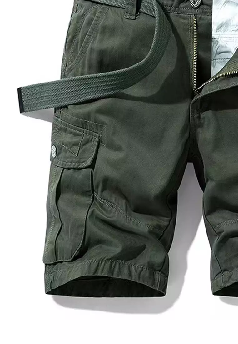 Multi Pockets Cotton Casual Shorts GJL27053