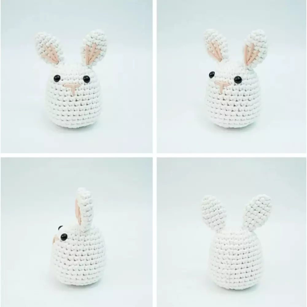 PRETTY MISSY SET CRAFT DIY RABBIT CROCHET KIT MEDIUM - PUTIH