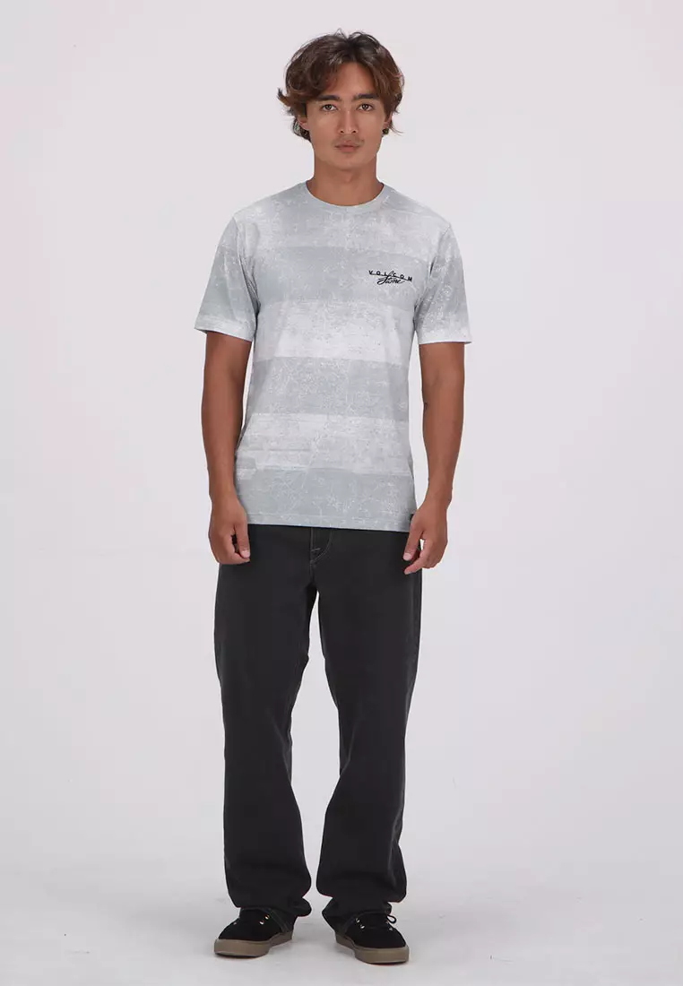 MCT AIR COOLED STRIPE SHORT SLEEVE TEE WHITE