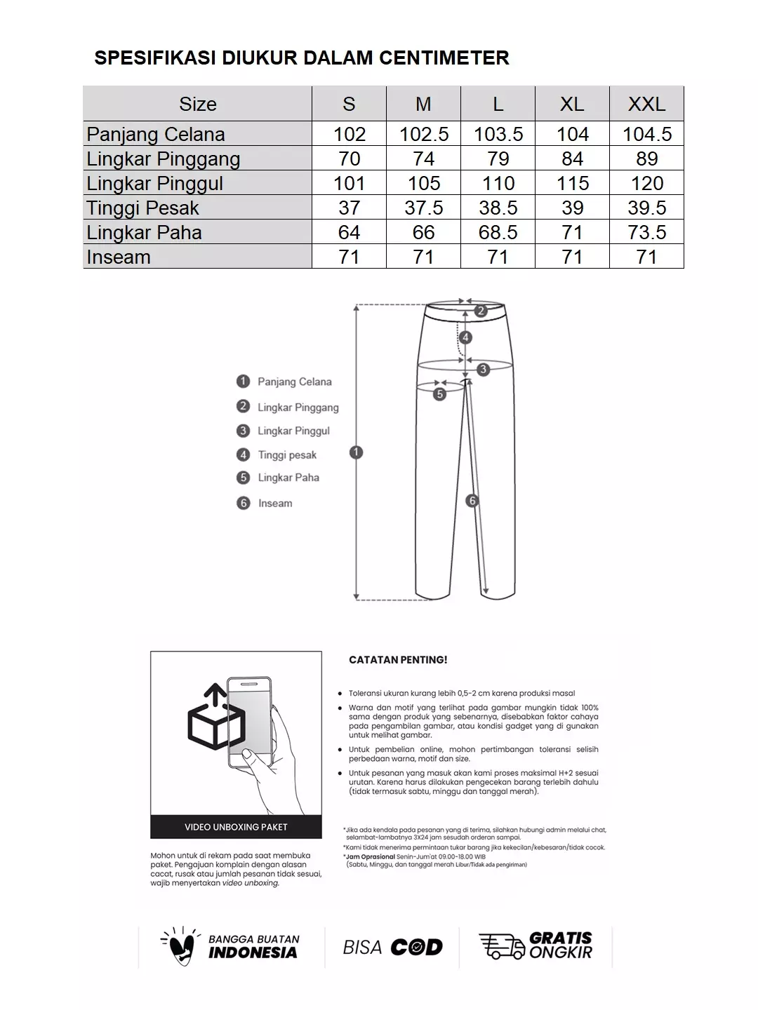 Minimal - Beethoven - Celana Panjang Rileks - Beige Warna Beige
