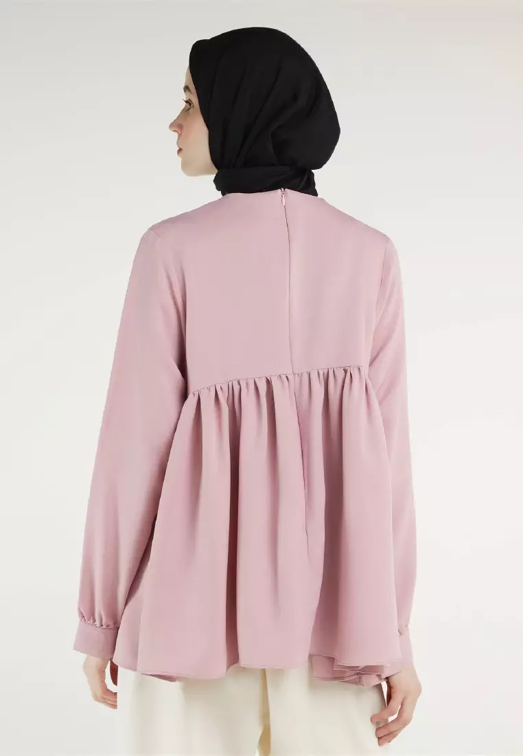 Mayonette Gemi Tunik - Blouse Atasan Muslim Fashion Wanita Terlaris - Lilac