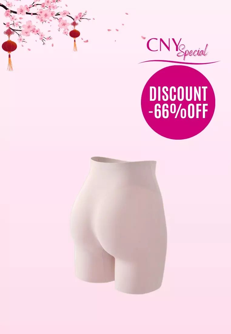 Buy Kiss & Tell Premium Sofia High Waisted Slimming Safety Shorts Panties  in Pink Online