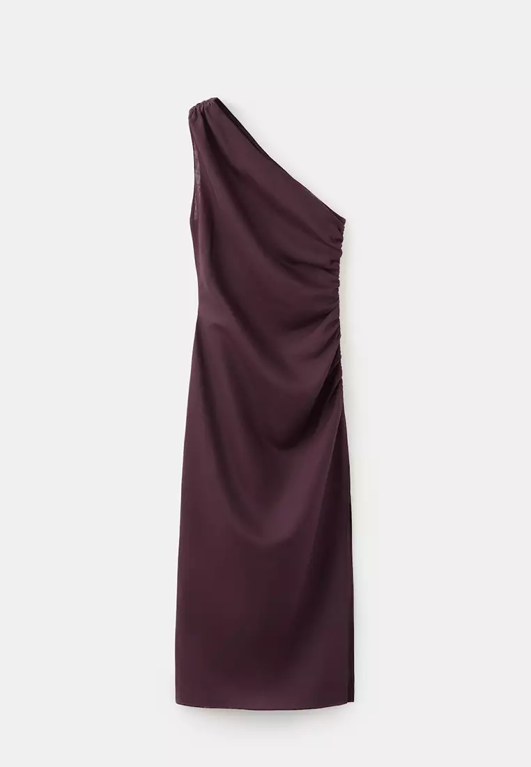 Asymmetrical Dress With Side Slit
