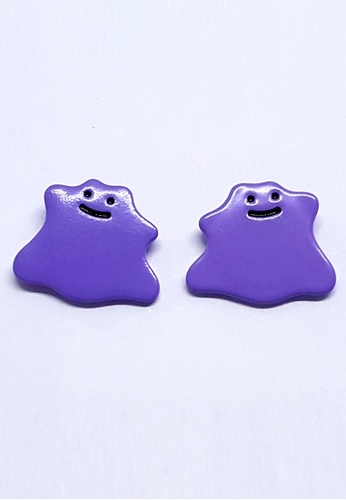BELLE LIZ purple Emily Monster Cute Earrings 156B2AC95F4168GS_1
