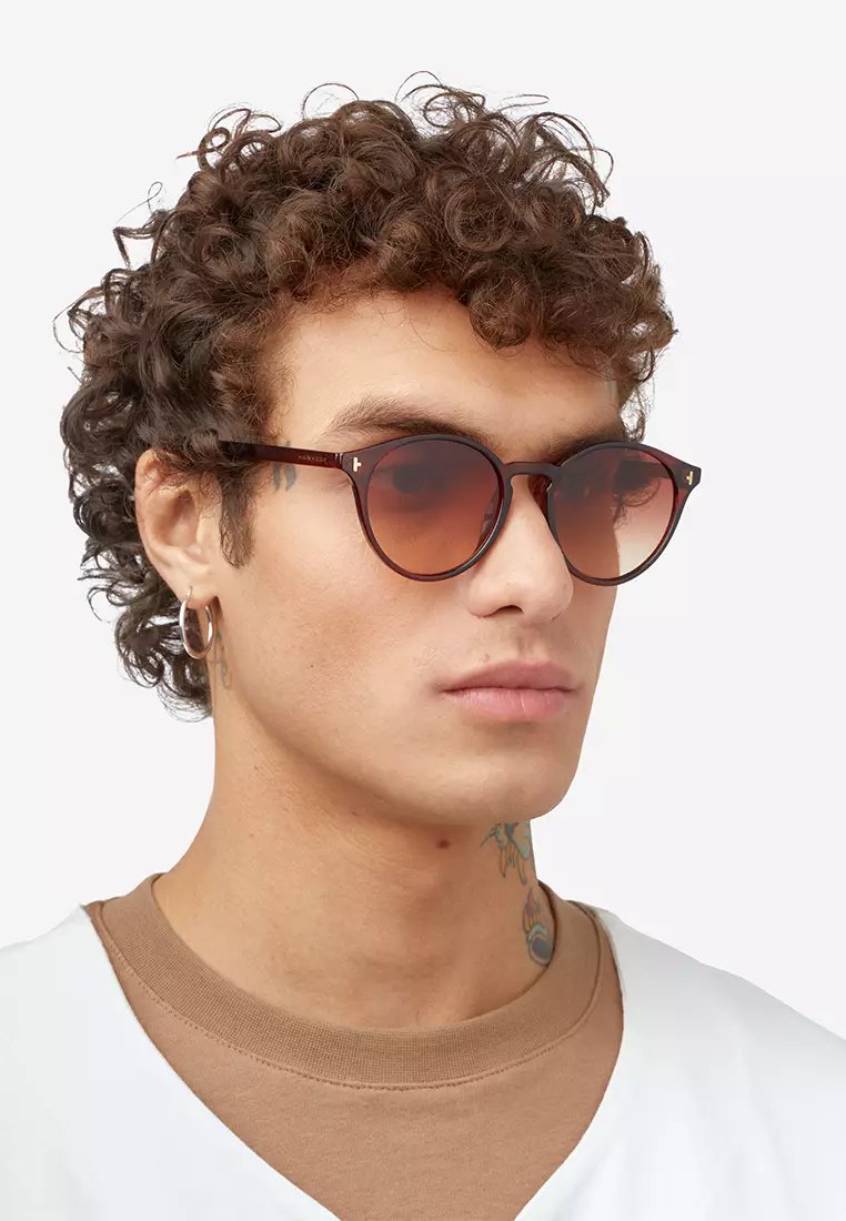 HAWKERS Brown Terracota SALT Sunglasses for Men and Women, Unisex. UV400 Protection. Official Product designed in Spain