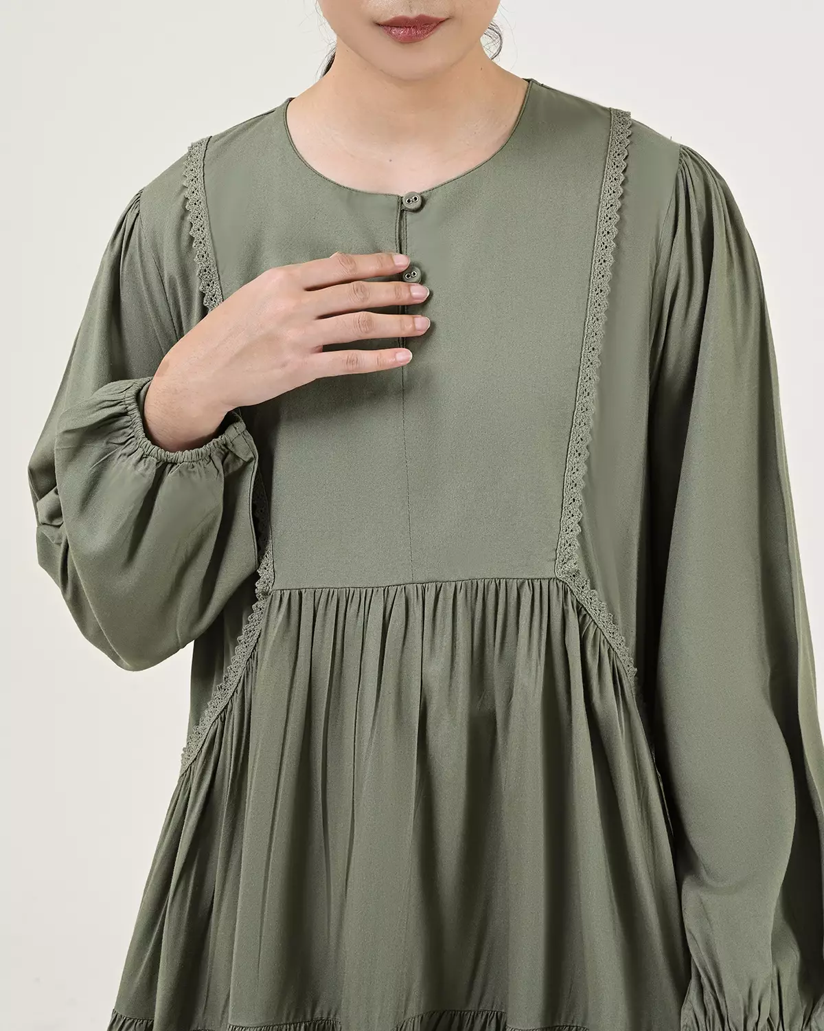 Geulis.id LAVIRA TUNIC - Olive