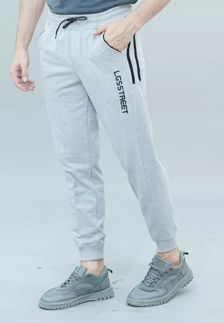 LGS Street - Celana Panjang Joger - Stripe Line - Jogger - Streetwear - Putih - Unisex - SJ.10.H006.004.C