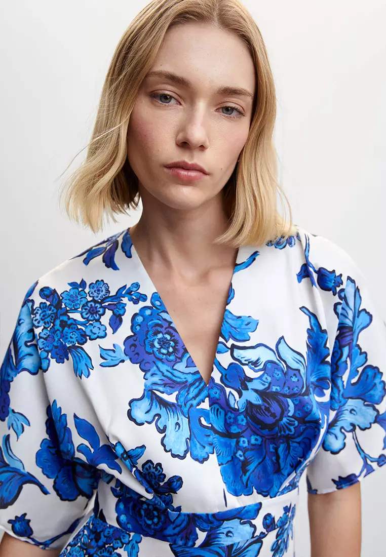 Buy Mango Floral Cropped Jumpsuit 2025 Online ZALORA Philippines