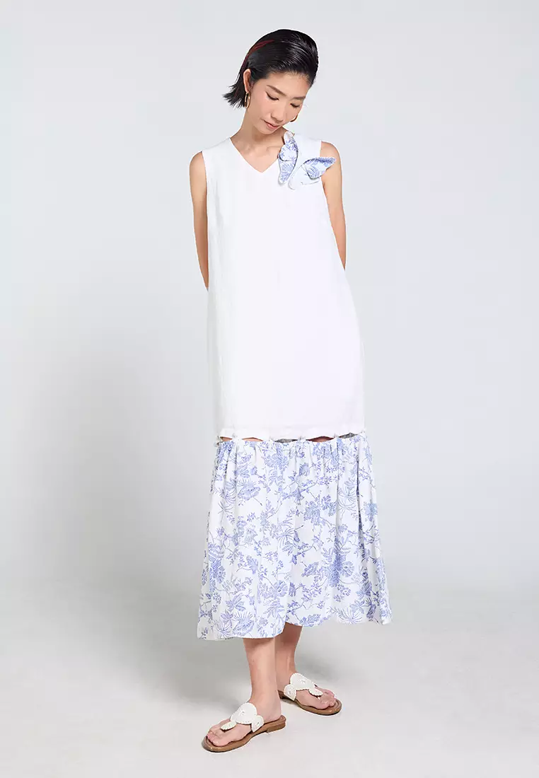 Minimal Linen Maxi Dress