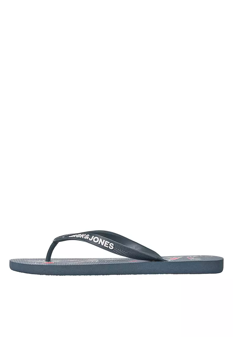 Buy Jack Jones Logo Palm Print Flip Flops 2024 Online ZALORA