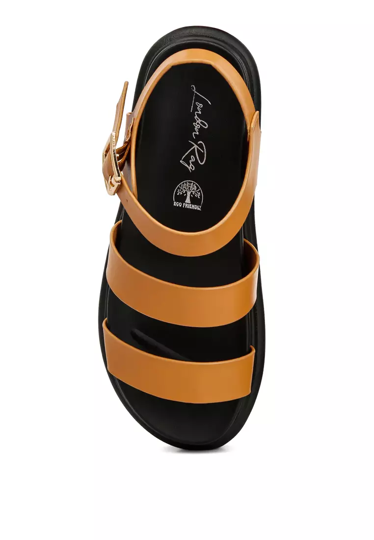 Pin Gesper Espadrille dalam warna Tan