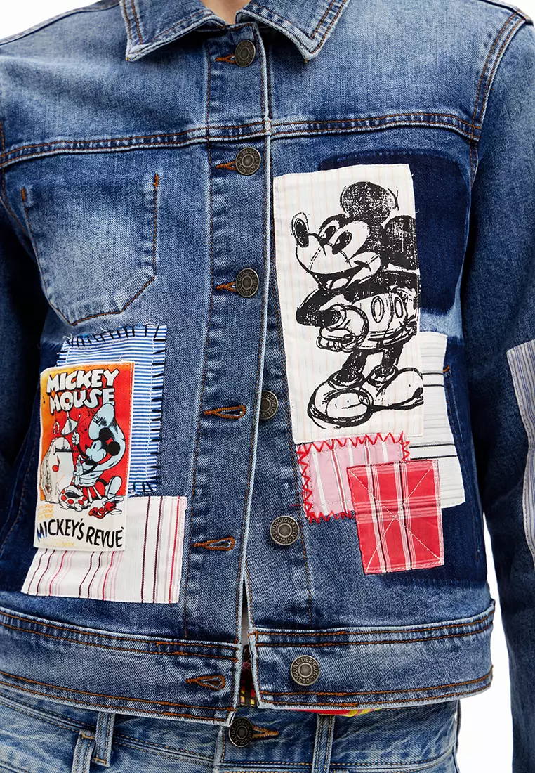 Buy Desigual Desigual Woman Patchwork Mickey Mouse denim