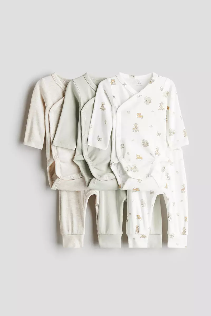 6-piece bodysuit and trousers set