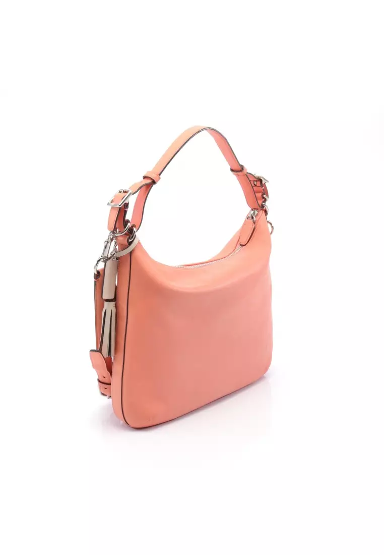 Coach Coral/Pink Leather Tote Handbag