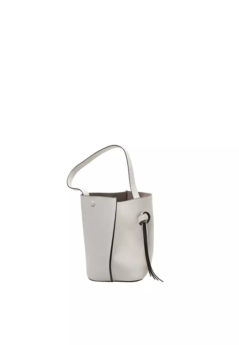 ORUKAMI Knot Bucket Bag Small - Cream