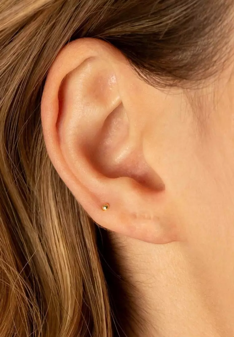 Bambino 18K Gold Baby Stud Earrings