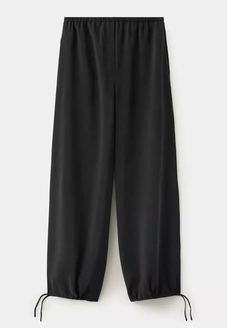 Elastic Waist Harem Pants