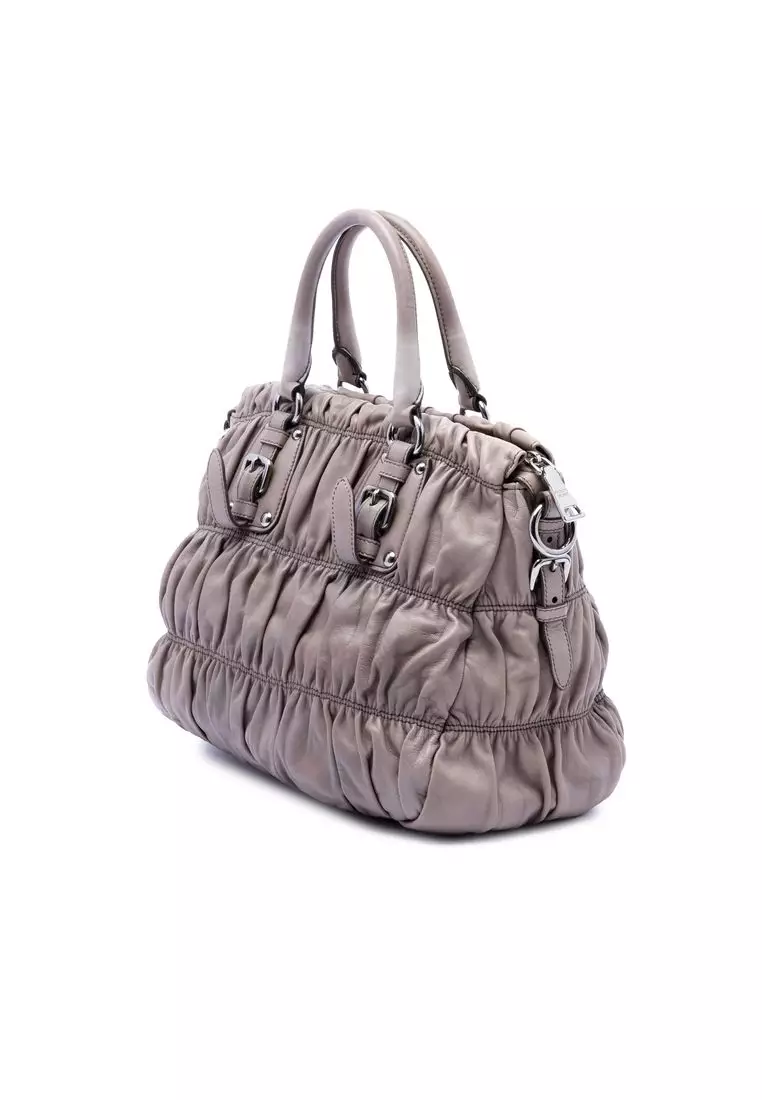 Pre-Loved Prada Nappa Gaufre Satchel