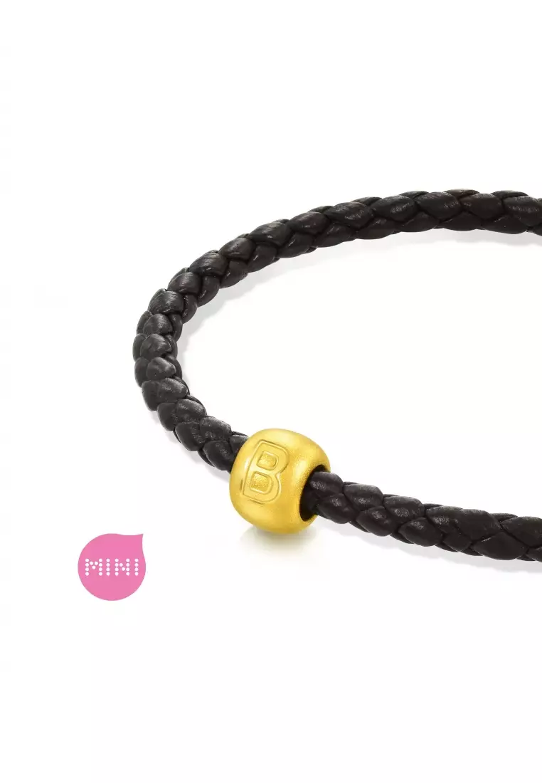 Charme 999 24K Gold Letter B Alphabet Charm 92897C (Bracelet not included)