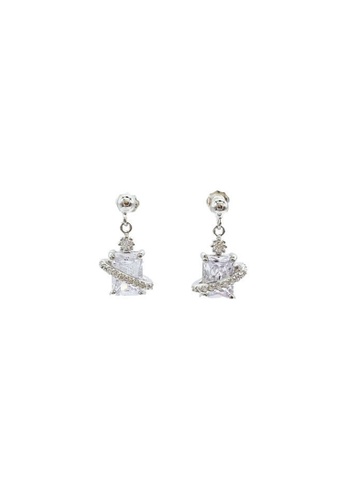ZITIQUE silver Women's Stylish Earrings - Silver 4A48FAC7BAF2F2GS_1