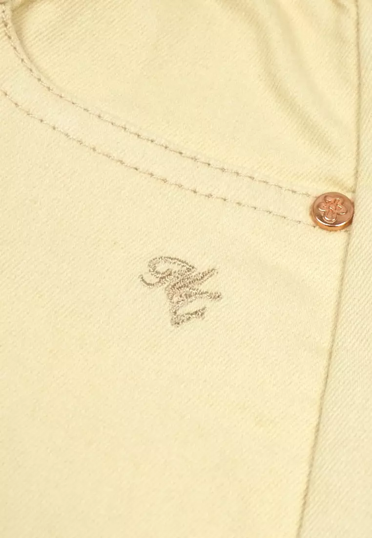 Girls Wide Leg Denim Pants with Belt