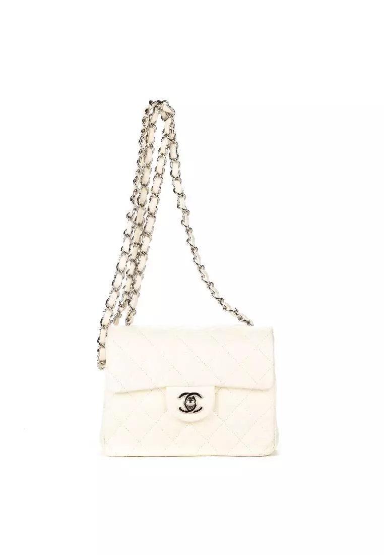 Vintage CHANEL CC Turnlock Logo Classic DOUBLE Sided Flap 