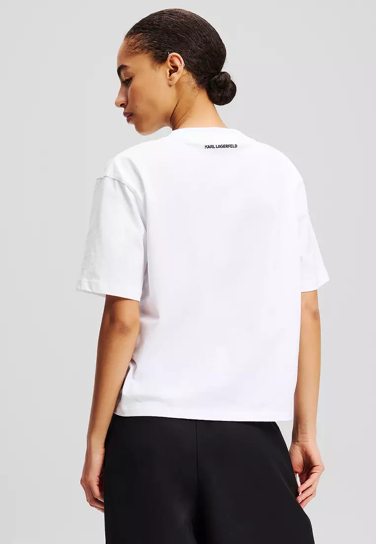 Karl Signature V-Neck T-Shirt