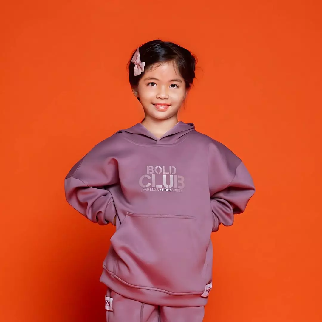 BOLD&KO Bk Limitless Loose Fit Track Suit for kids Lilac