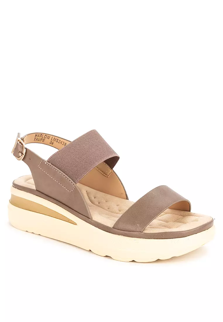 Discount on UNLISTED  shoes - SKU: HARLOW WEDGE SANDALS SOFTAWALK