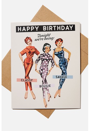 Jual Typo Funny Birthday Card Original Zalora Indonesia