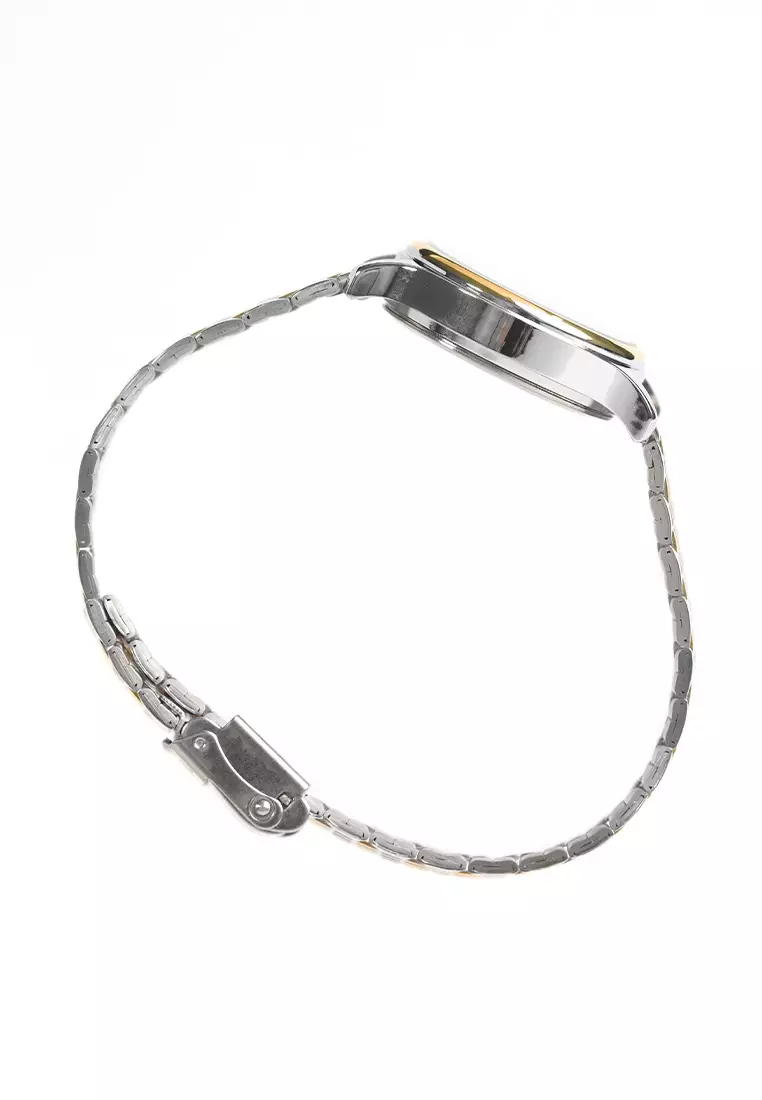 Timex Tl87 Series Two Tone Stainless Steel Analog Quartz Watch For Women TW00NTD22E