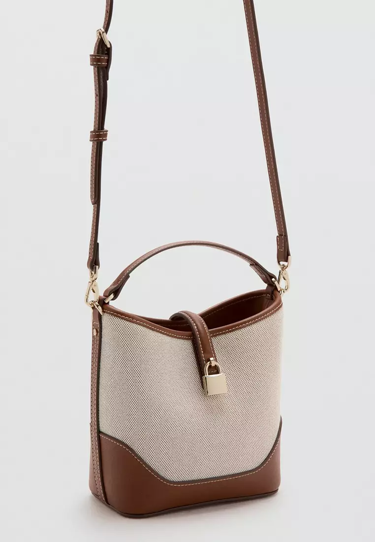 Contrasting Bucket Bag