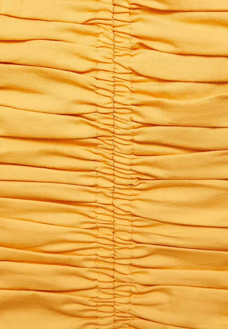 Ruched Strapless Top