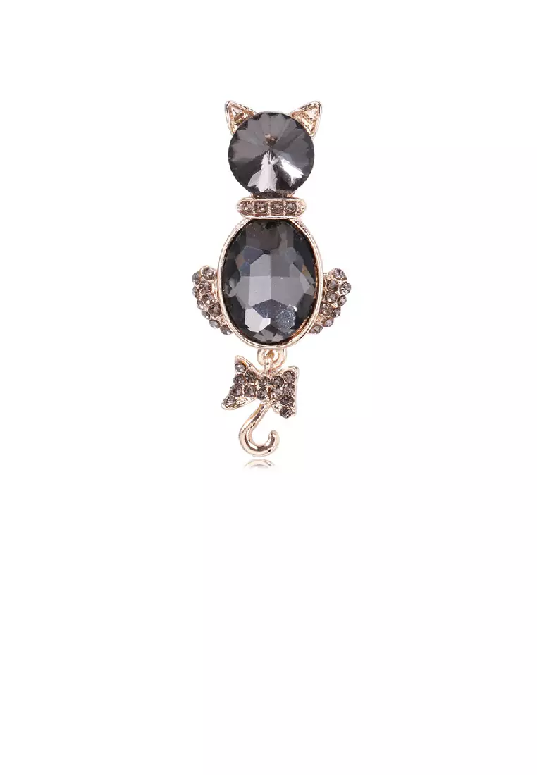 Cat brooches and top pins