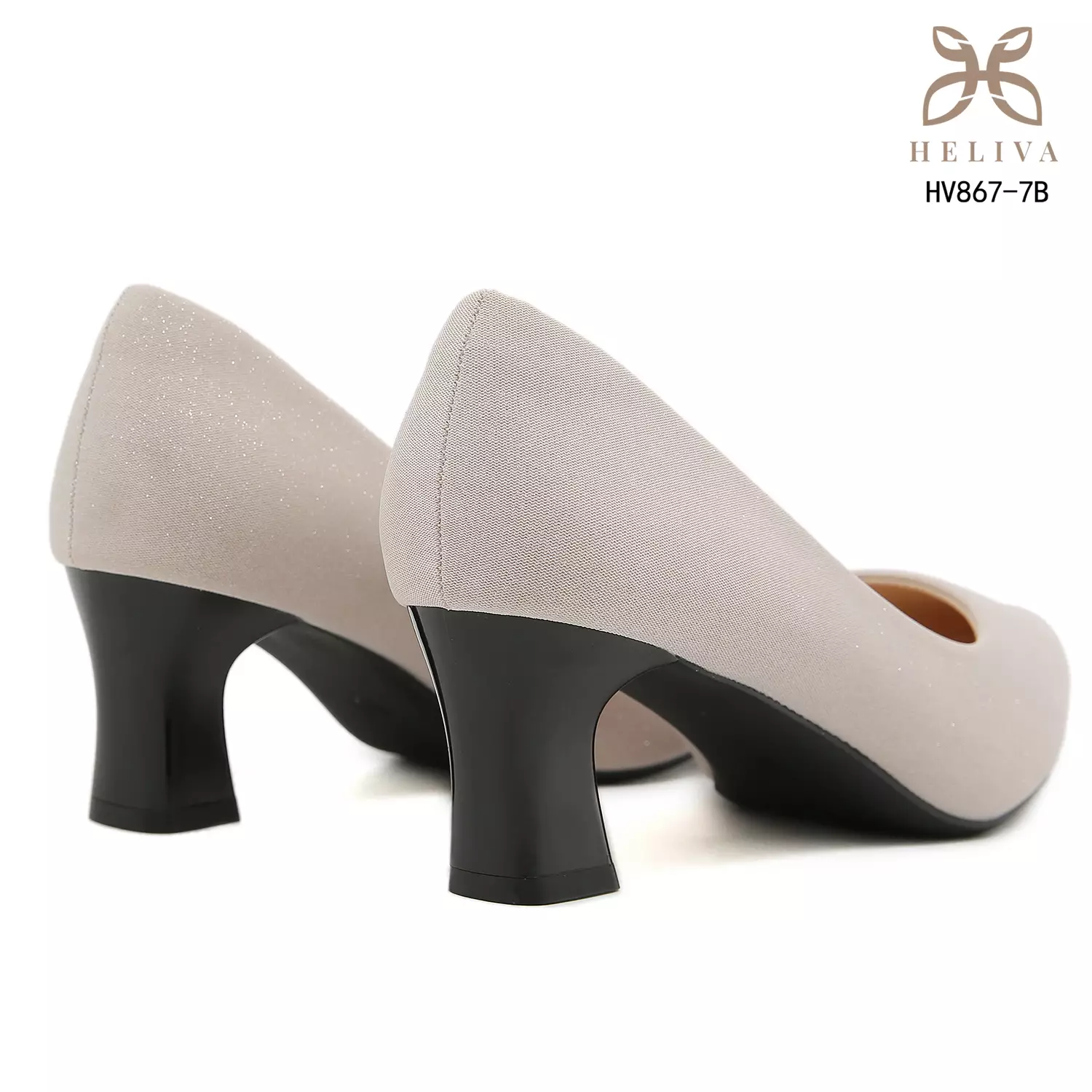 Heliva Lumina Subtle Sparkle Matte Heels 5.5cm HV867-7B